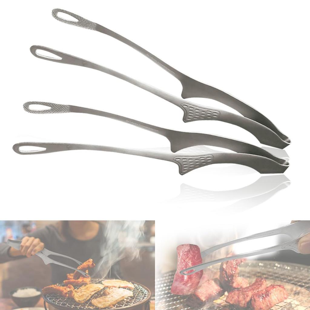 MMmall in Yakiniku Dishwasher for Yakiniku and Senbudo of 2 Senbudo Yakiniku [Made Japan] Tsubame-Sanjo Tongs, Safe, Frying, (Set Tongs)