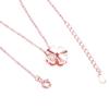 18K Rose Gold Quadrilobe Necklace Female 925 Silver Gold Clavicle Chain Pendant Necklace Jewelry