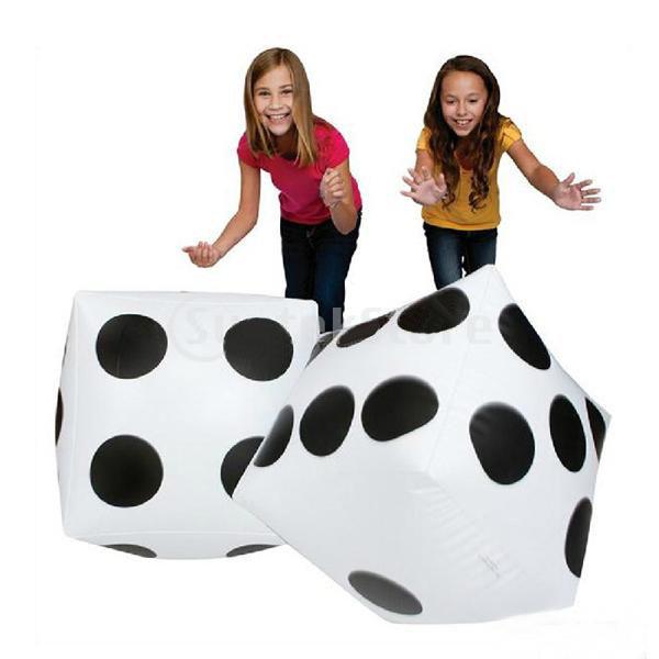 Large PVC Inflatable Dice for Games & Events - Perfect for Parties & Kids' Activities