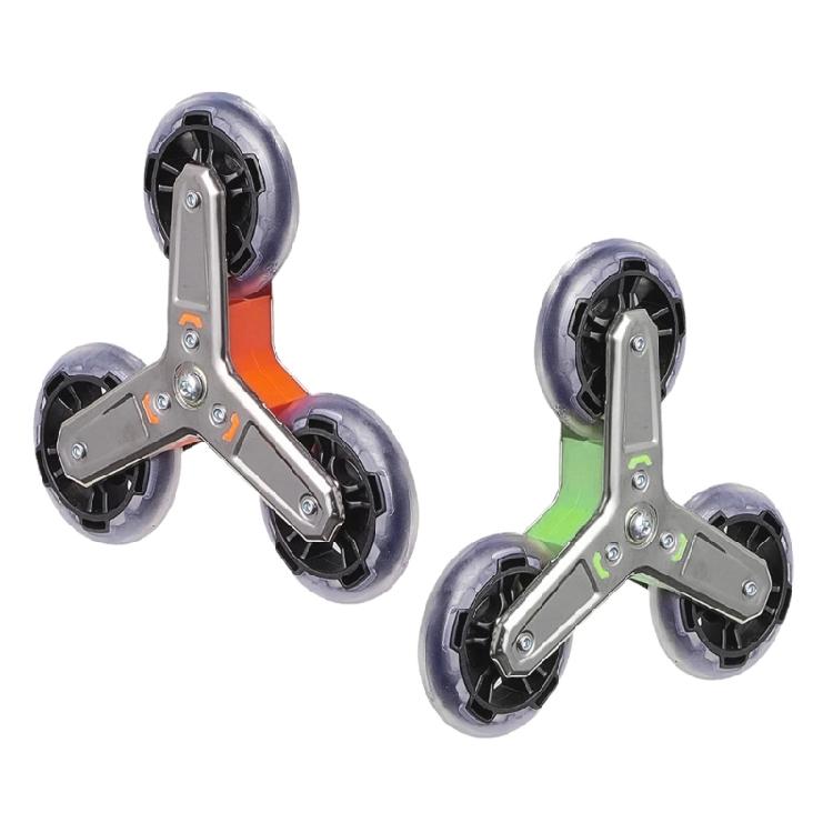 Confezione da 2 Ruote Girevoli Triangolari Facili da Installare Ruote Girevoli per Carrello Set di Ruote per Carrello Heavy Duty per Carrello della Spesa Salita Scale