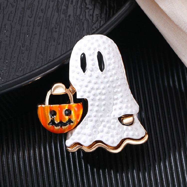 Festlicher Kürbiskopf-Geister Anstecker Tragbares Kostümzubehör Geeignet für Verschiedene Halloween-Events