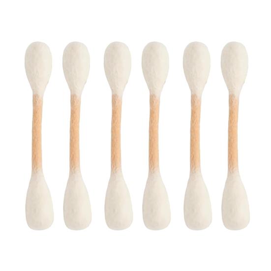 6Pcs Cotton Swabs Cat Toys with Catnip Giant Kitten Chew Sticks Indoor Cats Dental Care Teething Toy Big Felt Swab Interactive Boredom Toy