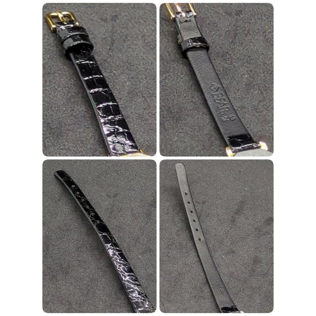 Used SEIKO Octagon Gold Black Dial Ladies Watch