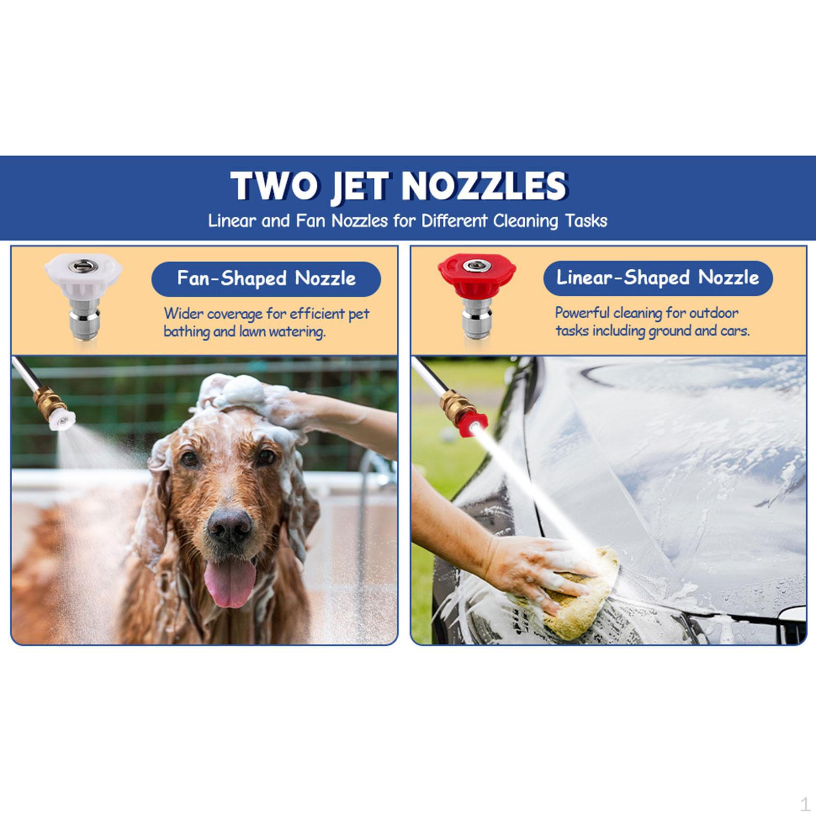 

High Pressure Washer Wands, Adjustable Nozzle, Watering Sprayer Cleaning Tool, Jet Water Hose