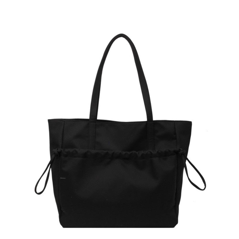 Zipper Nylon Shoulder Bag Multi-Pocket Storage Pouch Fashion Large Capacity Tote Bag  Work