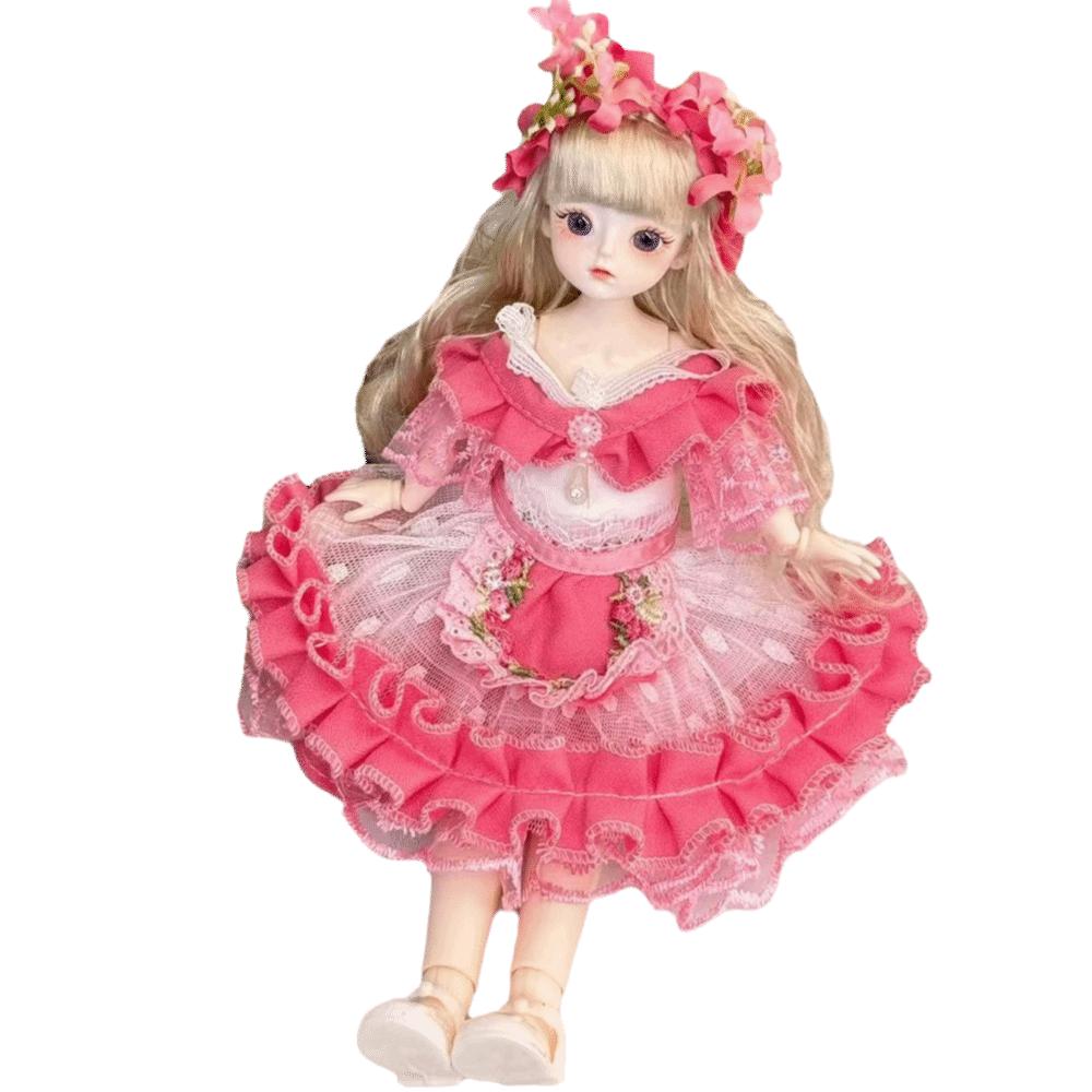 Attractive Eyes Princess Dress Up BJD Dolls Princess Makeup Ball Joint Doll Birthday Gift