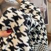 Swing And Winter Bird Grid Scarf Women'S Style Imitation Cashmere Scarf Thickened Air-Conditioned Room Warm Shawl Cape