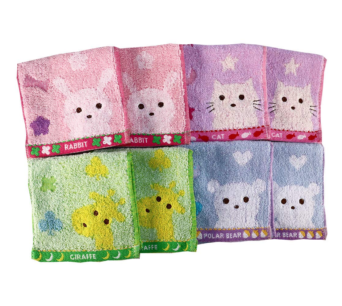 

Набор из 8 половинных мини 25 x 12 Милые животные Идеально для детского сада и начальной школы Носовые платки, см, Принт, Младенцы, Дети, Школа,