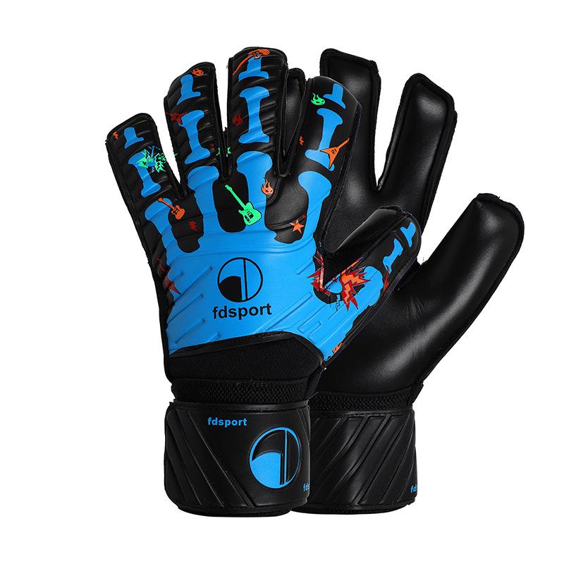 New Football Goalkeeper Gloves Latex Finger Protective Gloves Professtional Competition 5 Fingers Protection for Kids Adults
