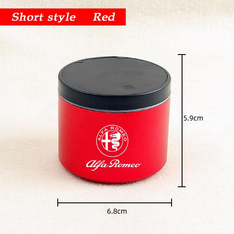 Car Cigarette Ashtray With Lid Portable Vehicle Ashtray Holder For Alfa Romeo giulia stelvio giulietta 159 147 156 Accessories
