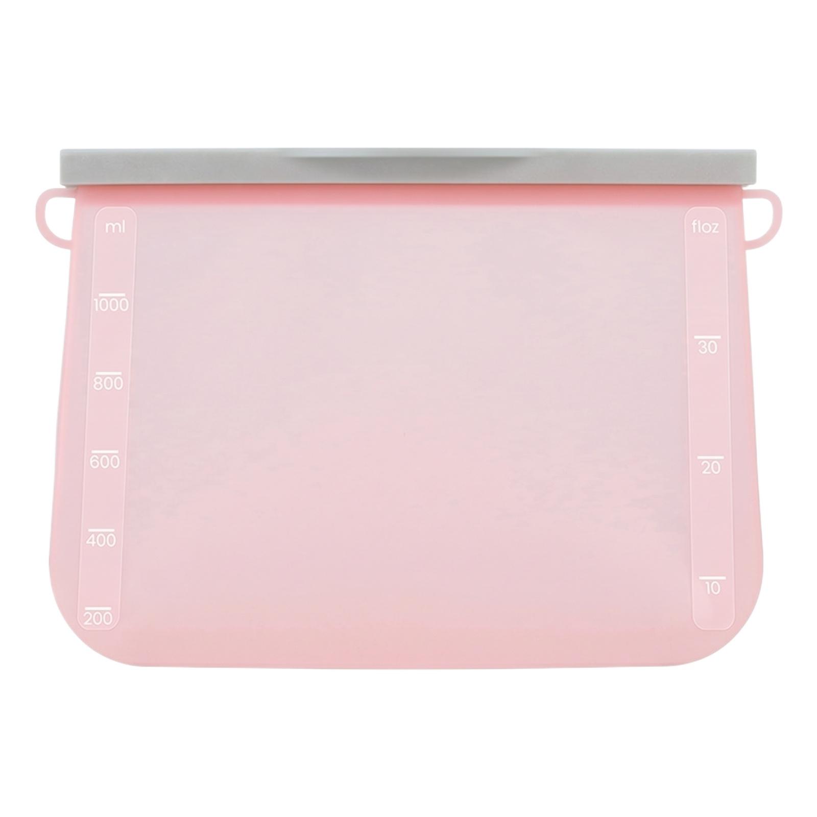 

Silicone Food Storage Bags S рожевий