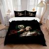 3Pcs Joker'S Dark Affection Bedding Set Soft Fabric Duvet Cover Pillowcases Home Christmas Xmas Halloween Gift 1 Duvet Cover 2 Pillowcase L1214