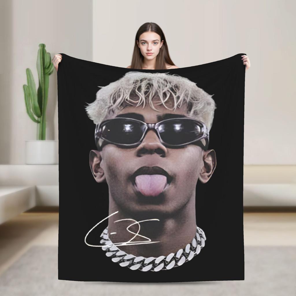 Lamine YYamal Flannel Blanket Number Football Creative Throw Blankets for Home cm Quilt