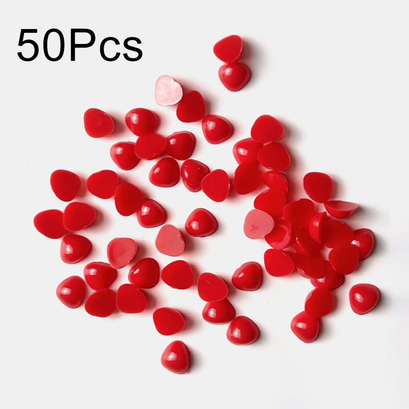 

50 шт. Треугольные носовые аксессуары Мультяшный нос куклы Ручной DIY Треугольные Практичные Пластиковые с плоским дном Плюшевые игрушки 7*8