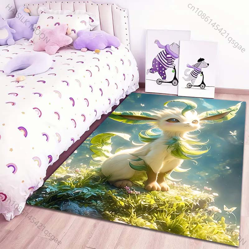 Classic 17 Styles P-Pokemon Eevee Cartoon Carpets Rug for Living Room Bedroom Bedside Floor Mat Area Rug Home Decor Potdemiel
