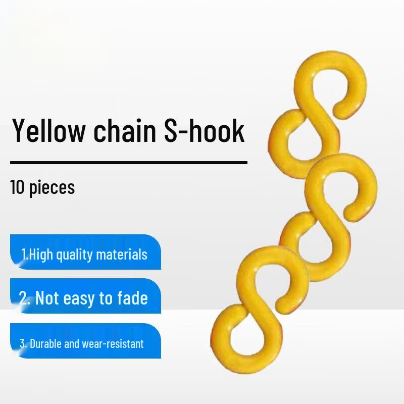 Plastic Warning Chain with S-Hooks for Road Cones