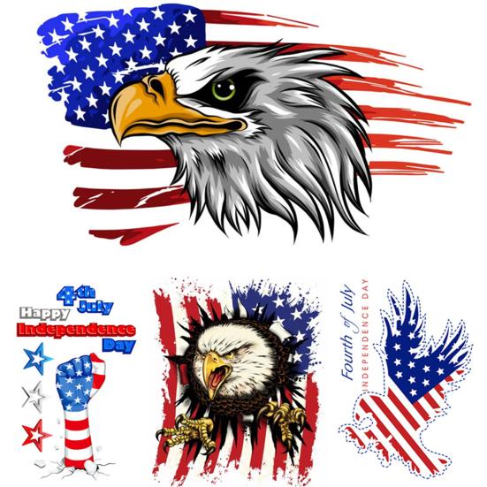 Car Decor Sticker Eye-catching Good Visual Effect Removable American Eagle Vinyl