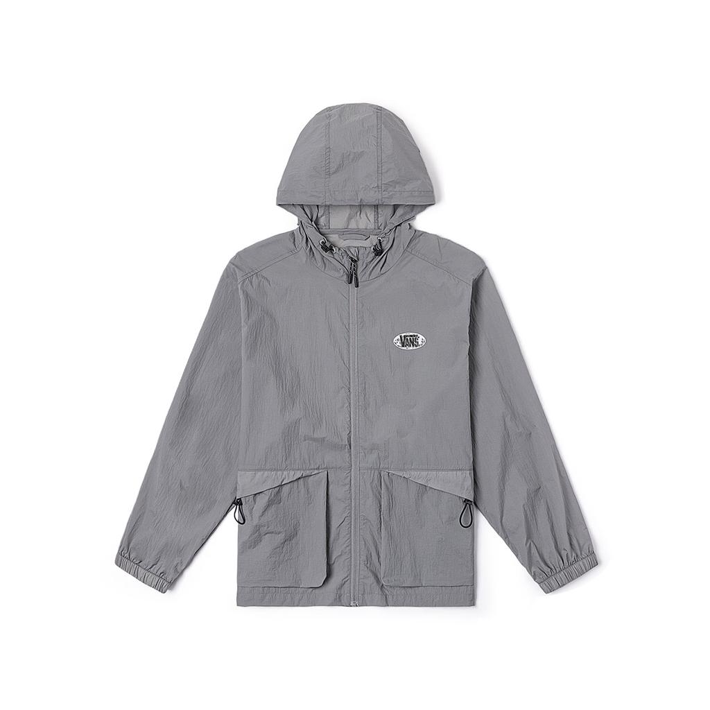 Vans Work Style Hooded Sun Protection Long Sleeve Jacket Unisex Jackets Gray VN000NM5AF1