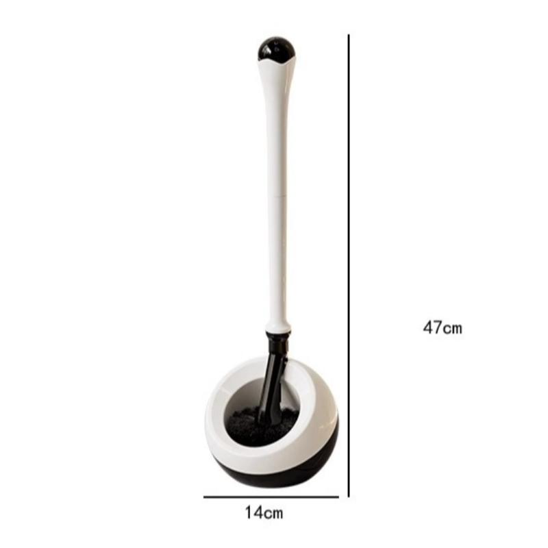 Household Toilet Brush Soft Bristle Round Head Toilet Brush Floor Long Handle Special Toilet Brush Hotel