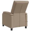 Massage Recliner Chair Cappuccino Faux Leather