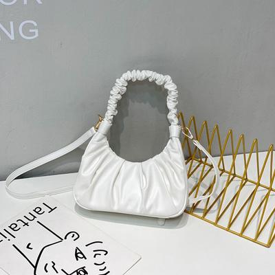 Premium Sense Bag Women's Niche Cloud Bag Autumn and Winter New Trendy Women's Bag Wrinkled Single Shoulder Cross Armpit Bag Tide