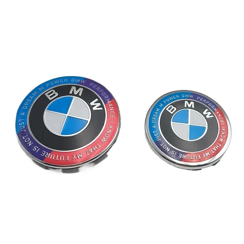 4Pcs 68/56mm Car Wheel Center Hub Cap Caps Emblem Logo For BMW X1 X3 X5 E90 E46 E60 F10 F30 F20 G20 E39 E92 G30 E87 E36 F11