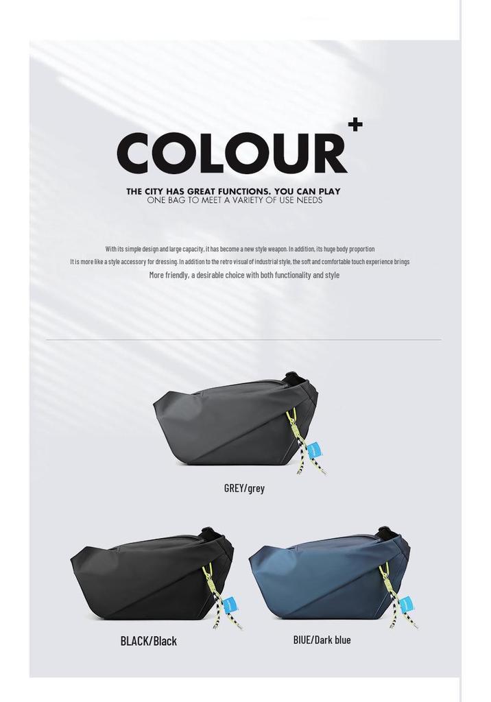 2026 Men's Trendy Single Shoulder Crossbody Bag - Casual & Stylish Student Edition