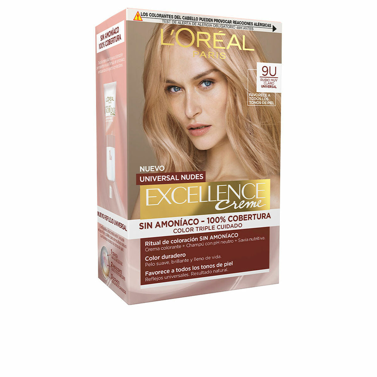 

Перманентный краситель L Oreal Make Up Excellence Nº 9U Очень Светлый Блондин