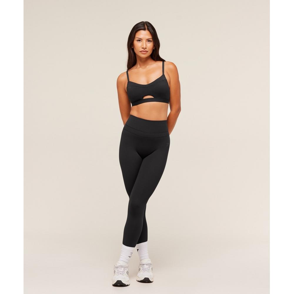 Gymshark Balkon Peekaboo Sport-BH Schwarz B4b6j Bb2j