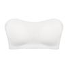 Yan Kapatmalı Kablosuz Bandeau Bralet, Seksi Askısız Naylon Örgü Kumaş - Çıkarılabilir Dolgu, Çapraz Askı Detayı
