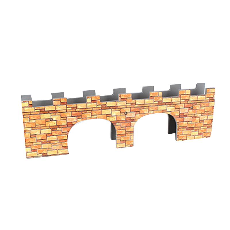 Gift Great Wall Bridge Wooden Track Scene Accessories Suitable for Wooden Train Track Toys for Boys and Girls