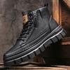 Herbst- und Winter-High-Top-Martin-Stiefel Herren Britischer Stil Werkzeug Lokomotivschuhe Herren Freizeit-Trendschuhe Reißverschluss Herrenschuhe 2024