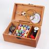 Vintage Sewing Box Pine Wooden Sewing Storage Box Sewing Organizer Needle Thread Storage Case  Home