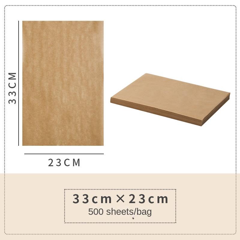 Backmattenpapier Küchenofen Kommerzielles gelbes Silikon-Fettschutzpapier Ölabsorbierendes Papier Fettschutzpapier für frittierte Lebensmittel Braunes Grillpapier