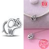 Copperopenwork Elephant Hanging Sloth Charms Beads Fit Pandora Bracelet For Women Diy Fine Jewelry Making