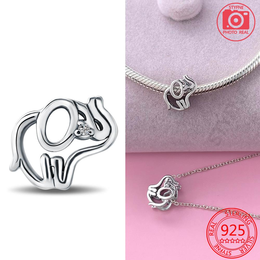 Copperopenwork Elephant Hanging Sloth Charms Beads Fit Pandora Bracelet For Women Diy Fine Jewelry Making