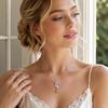 Geometric Necklace Water Drop Neck Chain New Pendant Necklace  Daily Wear