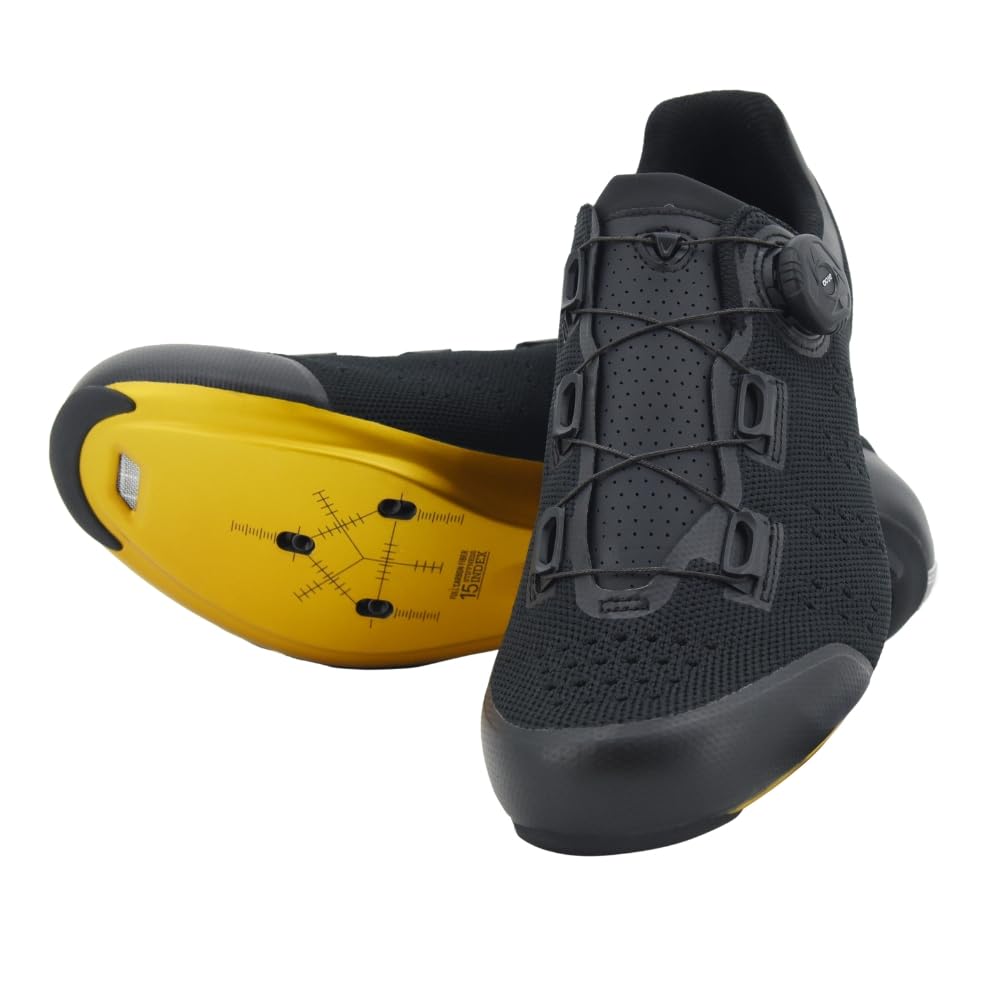 FLR Road Cycling Shoes FNT-5 Knit Midnight Gold 45