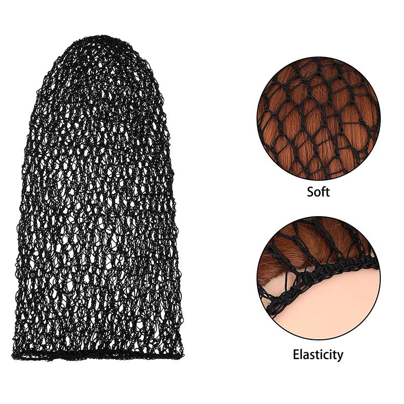 Hair Net Mesh For Women Sleeping Solid Color Crochet Cap Comfortable Snood Beauty Accessories Night Bedtime