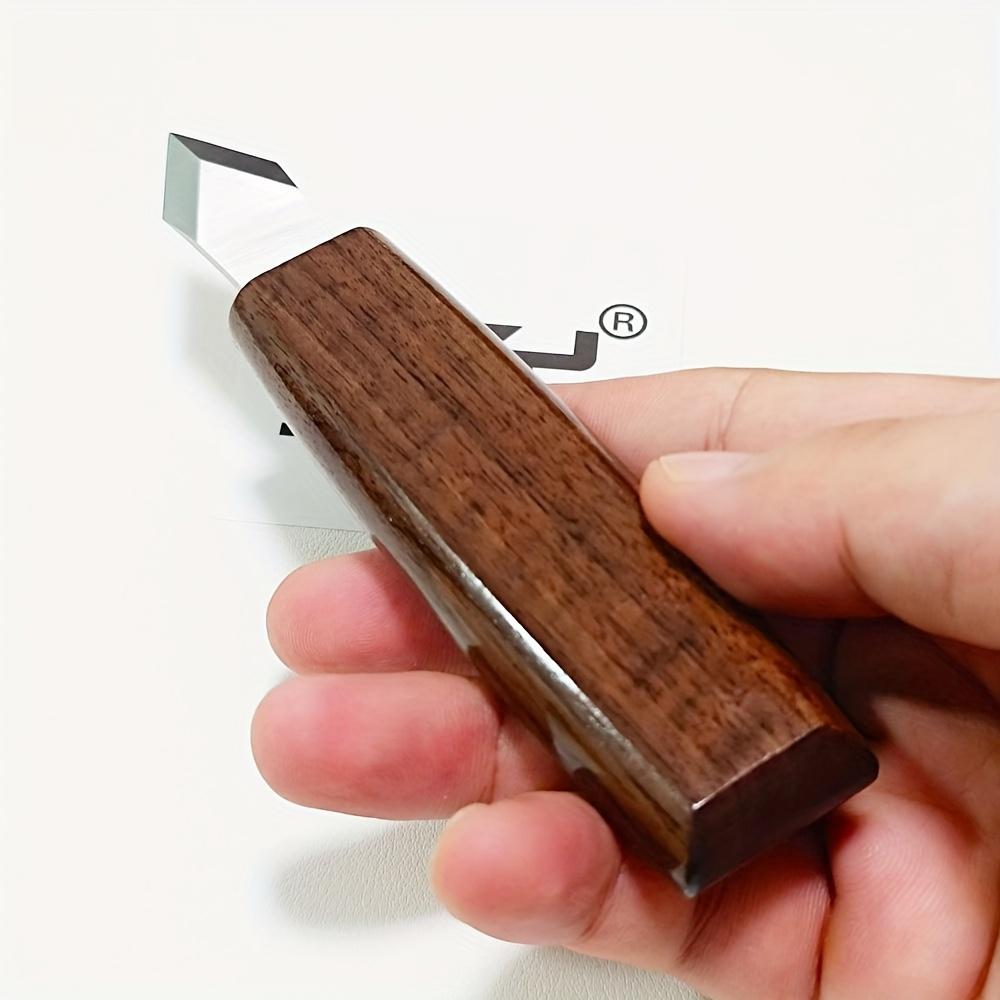 1PC Woodworking Marking Knife, Polished Finish, Durable Wooden Handle, No Assembly Required, Precision Carving Tool for Woodworkers and Craftsmen