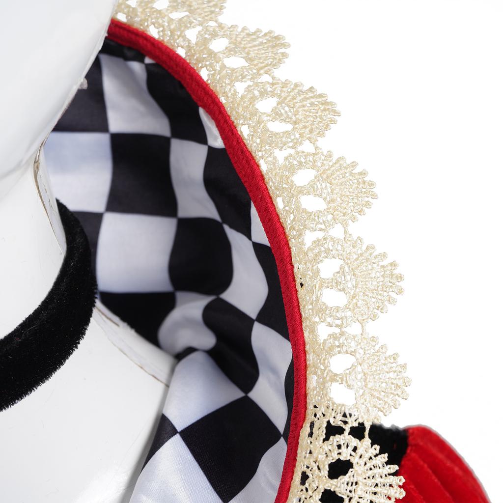 Red Queen Cosplay Outfit, Alice in Wonderland Halloween Stage Performance Dress