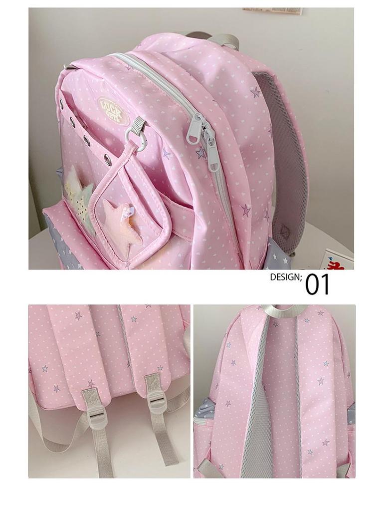 Trendy Polka Dot Ita Backpack for Students – Cute & Versatile for Elementary, Middle, and College Girls