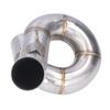 Exhaust Mid Pipe Slip On Stainless Steel Modification Replacement for Ninja ZX6R ZX636 2009‑2021