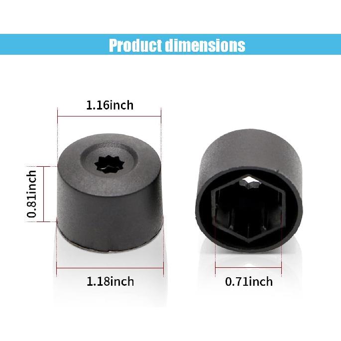 20PCS Car Wheel Lug Nut Covers Auto Tire Bolt Caps, 17Mm Wheel Nut Covers With Removal Tool, Wheel Bolt Cover Dismantle Replacement 1K0 601 173 For