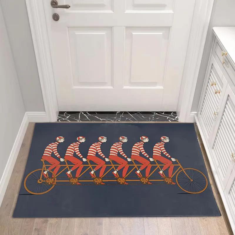 Fun Art Lady Portrait Carpet Rug for Living Room Bedroom Anti-slip Carpets Decor Bedside Soft Floor Mat Kitchen Entrance Mats