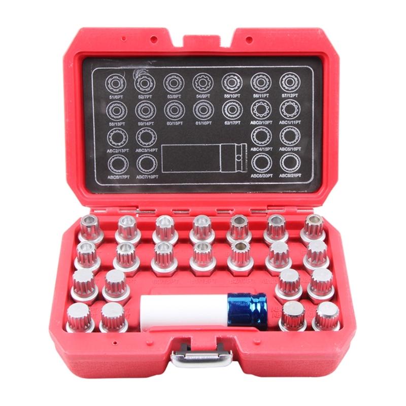Professional Comprehensive Antitheft Wheel Nut Removal Kit for Multiple Car Models Emergencies Long Lastingly Durability