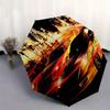 1pc City Racing Flame Trails Themed High-quality Umbrella,Automatic Opening and Closing Umbrella,Multi-functional Umbrella G0811165