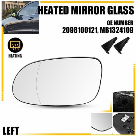 Clear Heated Mirror Glass Fit Mercedes Benz CLK63 CLK55 CLK350 CLK320 Left Right