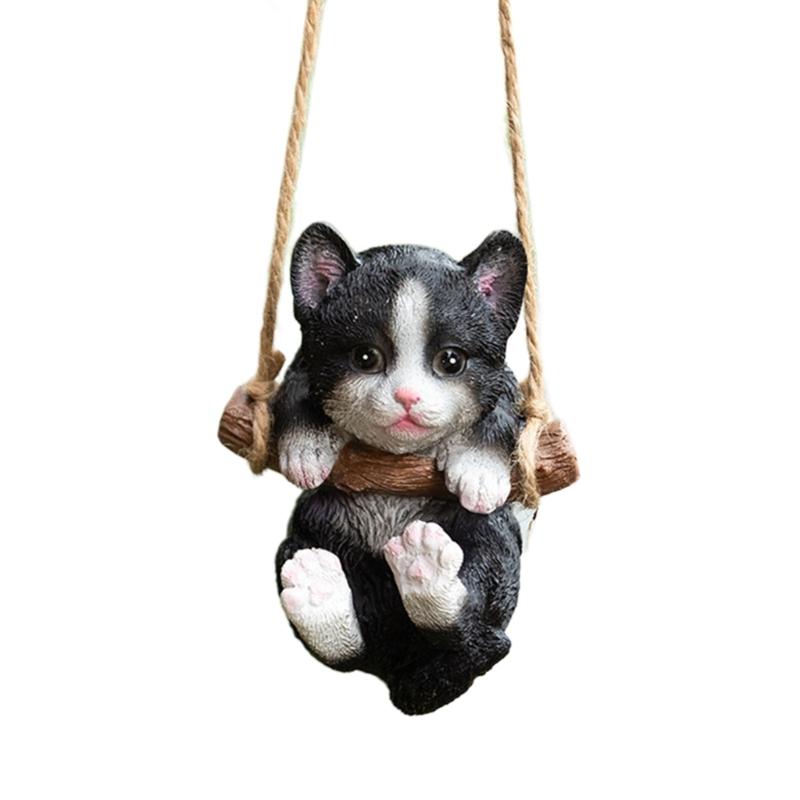 

Garden Resin Swing Animal Statue Hanging Decoration Ornament Waterproof for Outdoor Space 1