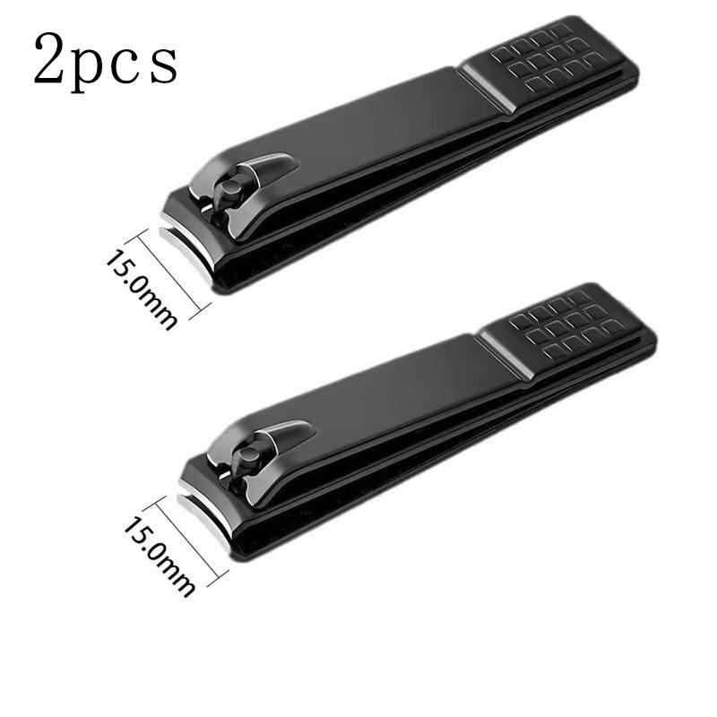 1/3/5Pcs Black Nail Clippers Stainless Steel Nail Cutter Thick Scissor Plier Toenail Fingernail Professional Manicure Trimmer